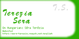 terezia sera business card